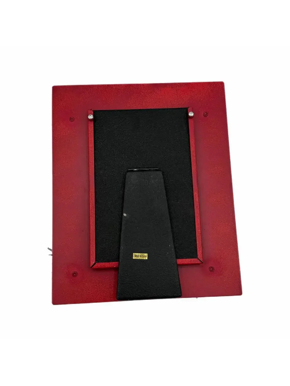Vintage 2005 Images Red Metal Christmas Picture Frame – 4x6-Inch Photo